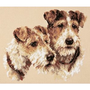 Magic Needle Borduurpakket Fox Terriers - Magic Needle