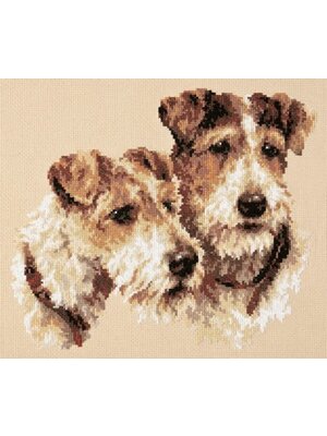 Magic Needle Borduurpakket Fox Terriers - Magic Needle
