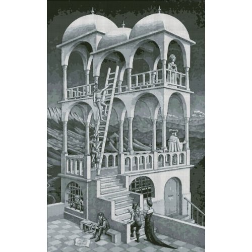 Heaven and Earth Designs  M.C. Escher: Belvedere