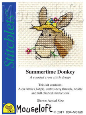 Mouseloft Borduurpakket Summertime Donkey - Mouseloft