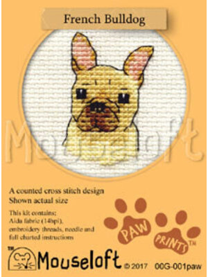 Mouseloft Borduurpakket French Bulldog - Mouseloft