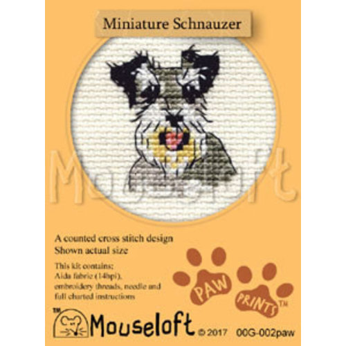 Mouseloft Borduurpakket Miniature Schnauzer - Mouseloft