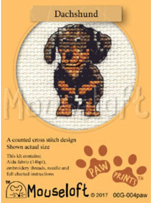 Mouseloft Borduurpakket Dachshund - Mouseloft