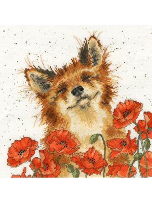 Bothy Threads Borduurpakket Hannah Dale - Poppy Field - Bothy Threads