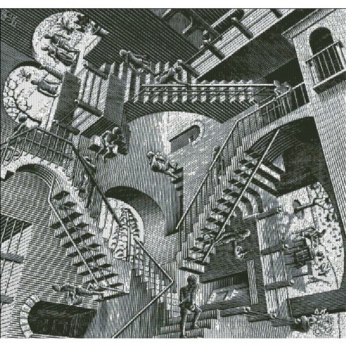 Heaven and Earth Designs  M.C. Escher: Relativity