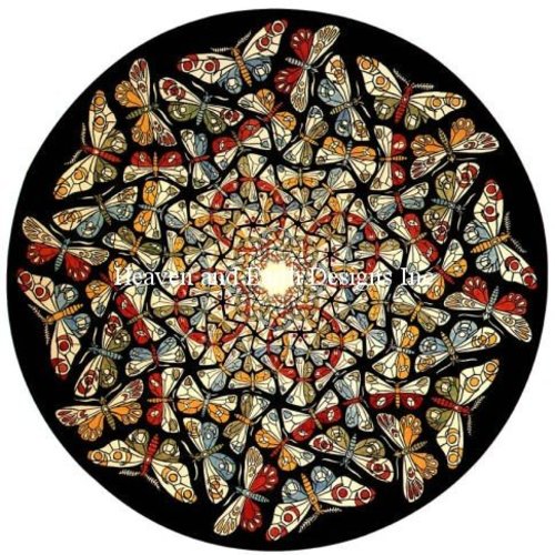 Heaven and Earth Designs M.C. Escher: Circle Limit with Butterflies Heaven and Earth Designs M.C. Escher: Circle Limit with Butterflies