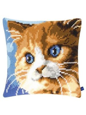 Vervaco Kruissteekkussen kit Bruine poes Vervaco Kruissteekkussen kit Bruine poes