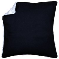 Kussenrug zonder rits - zwart