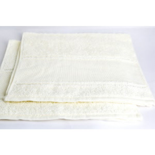 Hemline Handdoek gebroken wit