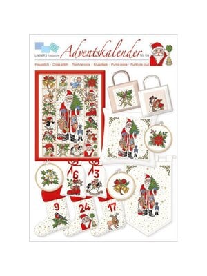 Lindner’s Kreuzstiche Patroon Lindner 104 - Adventskalender Lindner’s Kreuzstiche Patroon Lindner 104 - Adventskalender