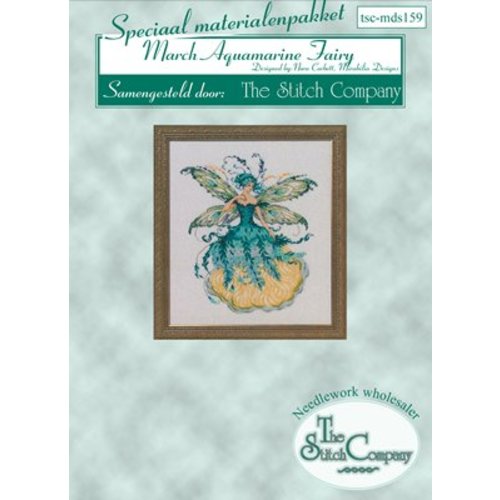 The Stitch Company Materiaalpakket March Aquamarine Fairy - The Stitch Company The Stitch Company Materiaalpakket March Aquamarine Fairy - The Stitch Company