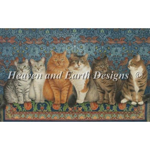Heaven and Earth Designs Lesley Anne Ivory: Lineup of Cats Heaven and Earth Designs Lesley Anne Ivory: Lineup of Cats