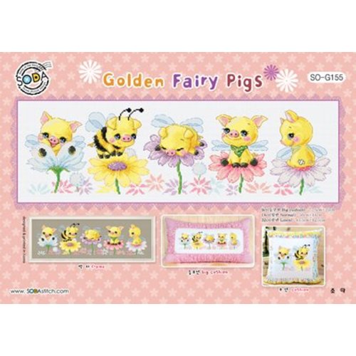 Soda Stitch Golden Fairy Pigs