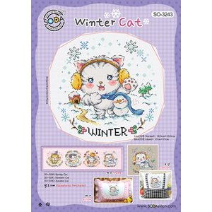 Soda Stitch Winter Cat