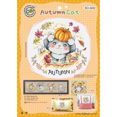 Soda Stitch Autumn Cat