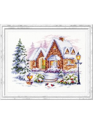 Magic Needle Borduurpakket Winter house - Magic Needle