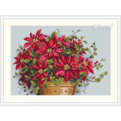 Merejka Borduurpakket Poinsettia - MEREJKA