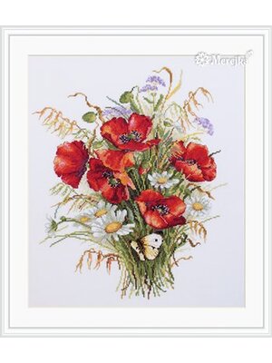 Merejka Borduurpakket Poppies and Oats - MEREJKA