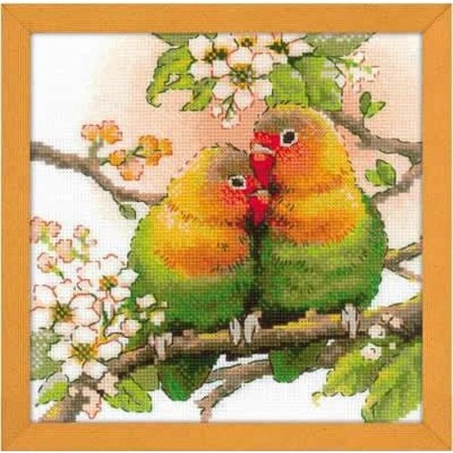 RIOLIS Borduurpakket Lovebirds - RIOLIS