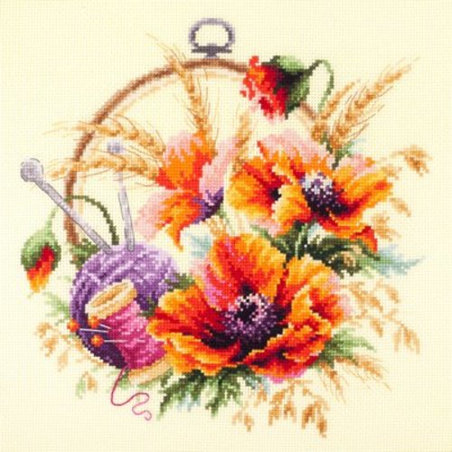 Magic Needle Borduurpakket Poppies for Needlewoman - Magic Needle Magic Needle Borduurpakket Poppies for Needlewoman - Magic Needle