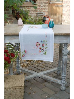 Vervaco Loper kit Bloempjes Vervaco Loper kit Bloempjes