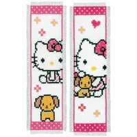 Bladwijzer kit Hello Kitty met hondje set van 2