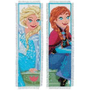 Vervaco Bladwijzer kit Disney Sisters forever set van 2