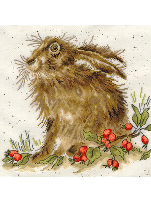 Bothy Threads Borduurpakket Hannah Dale Hippy Hare - Bothy Threads