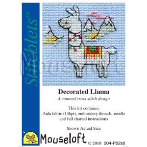 Mouseloft Borduurpakket Decorated Llama - Mouseloft