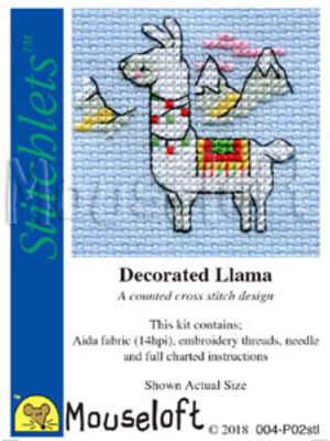 Mouseloft Borduurpakket Decorated Llama - Mouseloft
