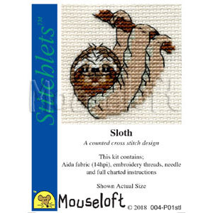 Mouseloft Borduurpakket Sloth - Mouseloft