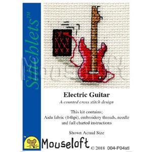 Mouseloft Borduurpakket Electric Guitar - Mouseloft