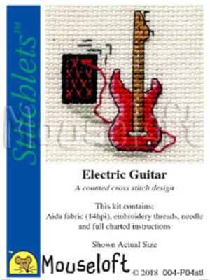 Mouseloft Borduurpakket Electric Guitar - Mouseloft