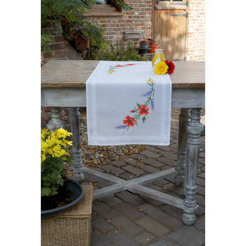Vervaco Loper kit Bloemen en lavendel Vervaco Loper kit Bloemen en lavendel