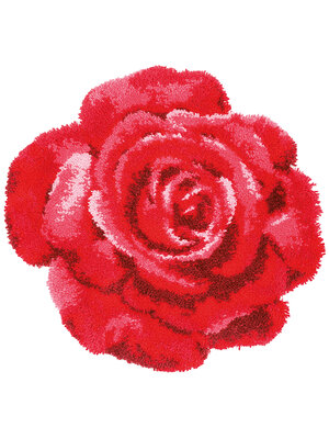 Vervaco Knoopvormtapijt kit Rode roos Vervaco Knoopvormtapijt kit Rode roos