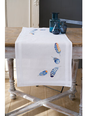 Vervaco Loper kit Blauwe pluimpjes