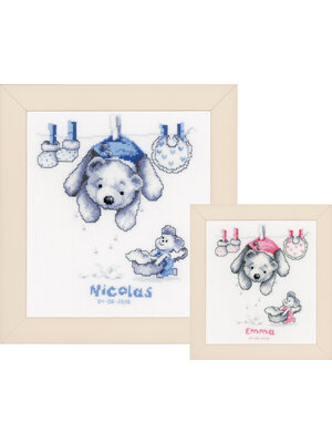 Vervaco Official Telpakket kit Babywas Vervaco Official Telpakket kit Babywas