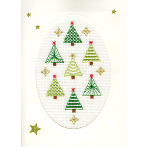 Bothy Threads Borduurpakket Christmas Cards - Christmas Forest - Bothy Threads