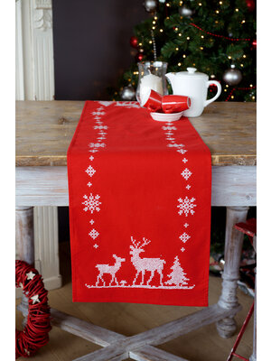 Vervaco Loper kit Kerst met herten