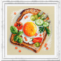 Borduurpakket Fried Eggs Toast - Magic Needle