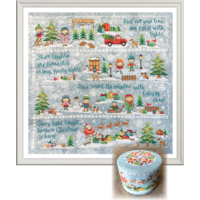 Patroon 2019 Holiday SAL: Christmas Village Cross Stitch Pattern