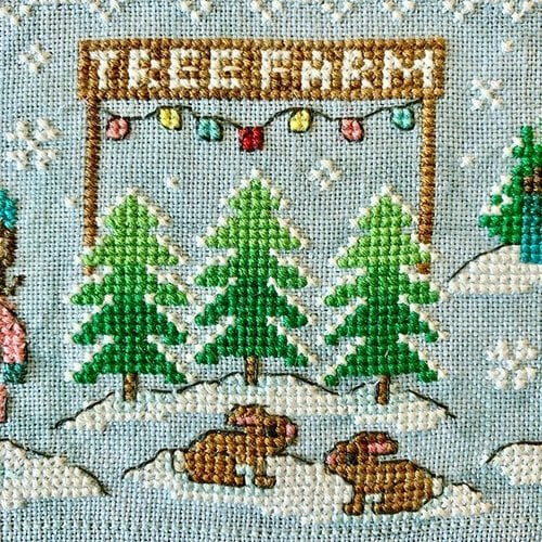 Tiny Modernist 2019 Holiday SAL: Christmas Village Cross Stitch Pattern Tiny Modernist 2019 Holiday SAL: Christmas Village Cross Stitch Pattern