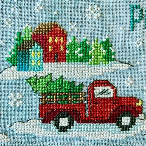 Tiny Modernist 2019 Holiday SAL: Christmas Village Cross Stitch Pattern Tiny Modernist 2019 Holiday SAL: Christmas Village Cross Stitch Pattern