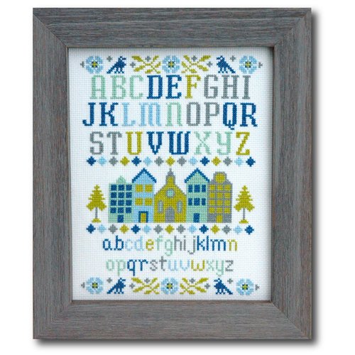 Tiny Modernist Borduurpatroon Village Sampler Tiny Modernist Borduurpatroon Village Sampler