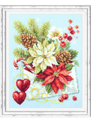 Magic Needle Borduurpakket Merry Christmas! - Magic Needle Magic Needle Borduurpakket Merry Christmas! - Magic Needle