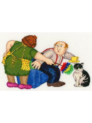 Bothy Threads Borduurpakket Beryl Cook - That's The Cat's Chair - Bothy Threads Bothy Threads Borduurpakket Beryl Cook - That's The Cat's Chair - Bothy Threads