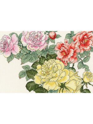 Bothy Threads Borduurpakket Rose Blooms - Bothy Threads Bothy Threads Borduurpakket Rose Blooms - Bothy Threads