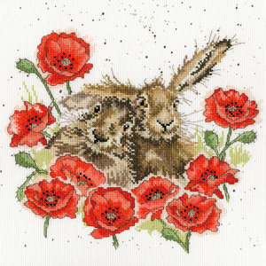 Bothy Threads Borduurpakket Hannah Dale - Love Is In The Hare - Bothy Threads