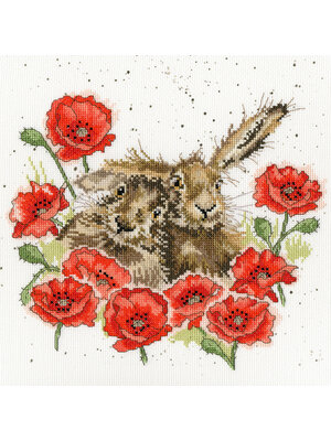 Bothy Threads Borduurpakket Hannah Dale - Love Is In The Hare - Bothy Threads Bothy Threads Borduurpakket Hannah Dale - Love Is In The Hare - Bothy Threads