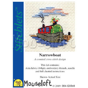 Mouseloft Borduurpakket Narrowboat - Mouseloft